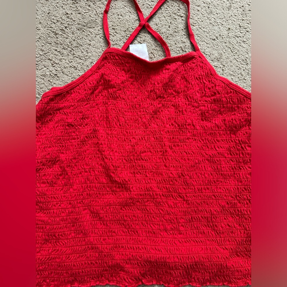 Red Crop Top